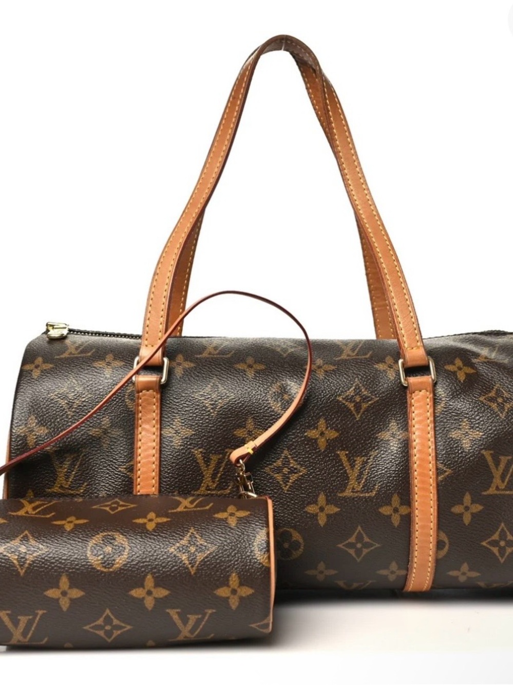 Louis Vuitton Monogram Canvas Barrel Shoulder Bag in Brown/Tan